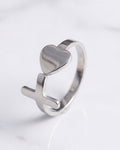 Amora Cross Ring - Stainless Steel Woman Ring