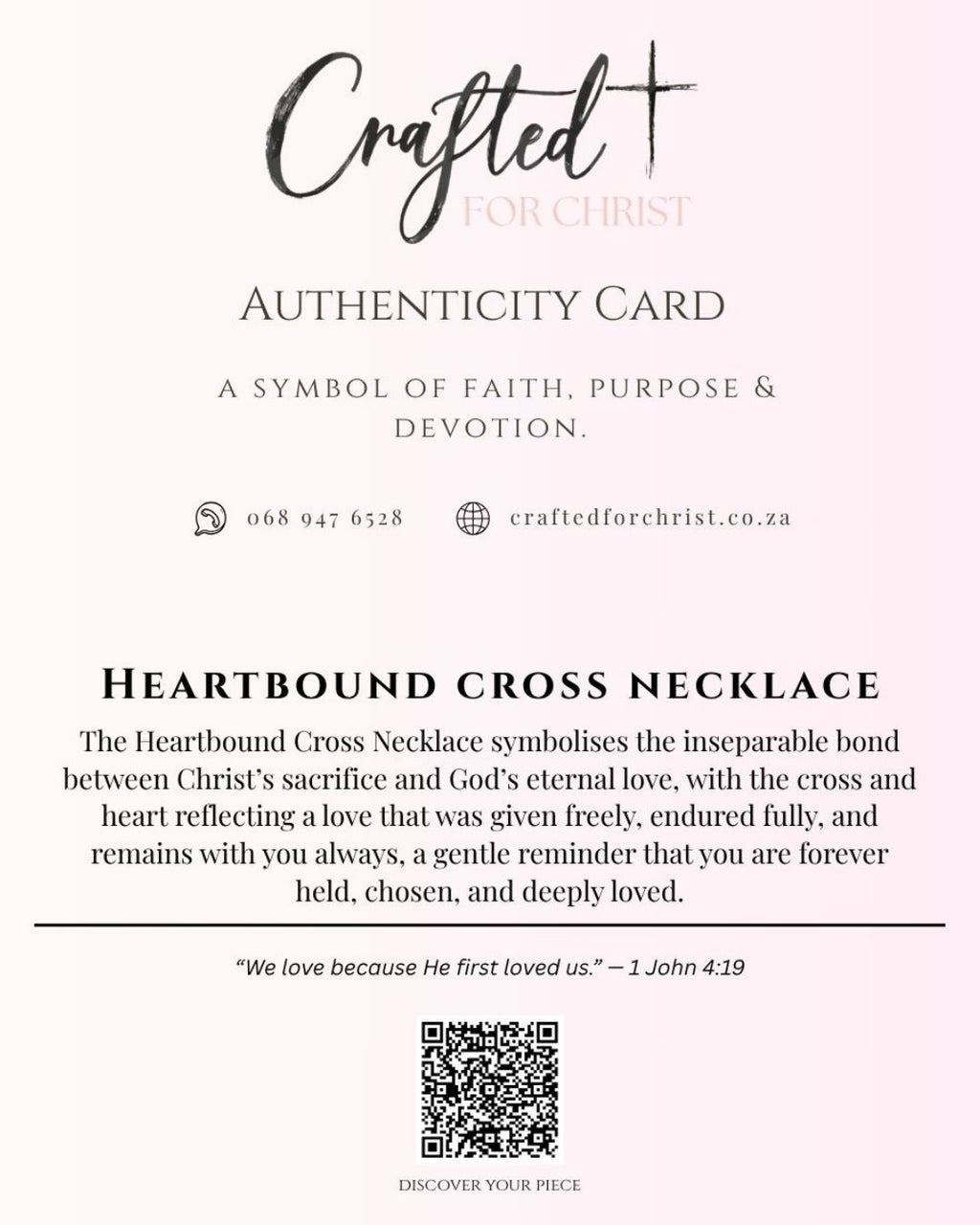 Heartbound Cross Necklace - 925 Sterling Silver Woman Necklace