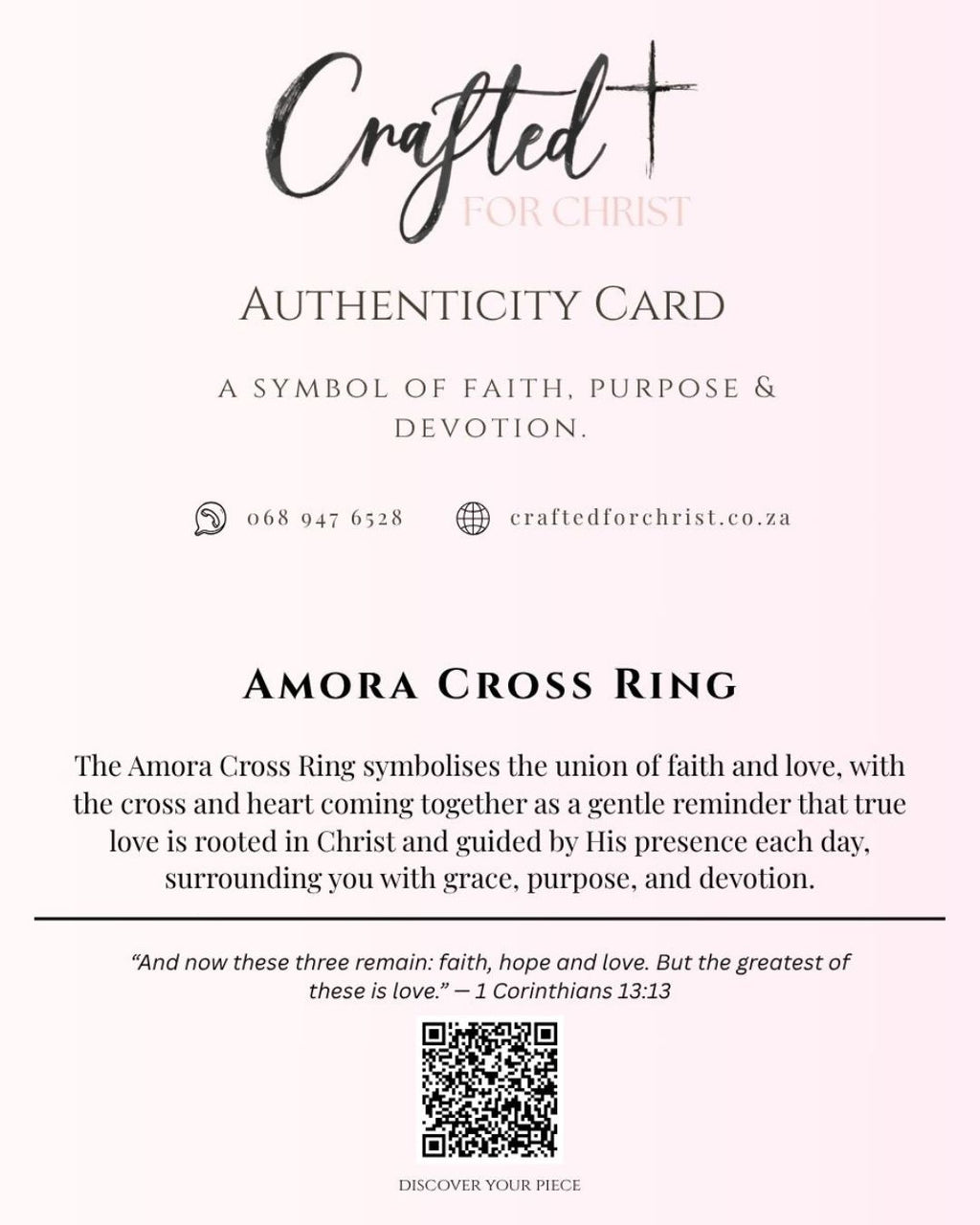 Amora Cross Ring - Stainless Steel Woman Ring
