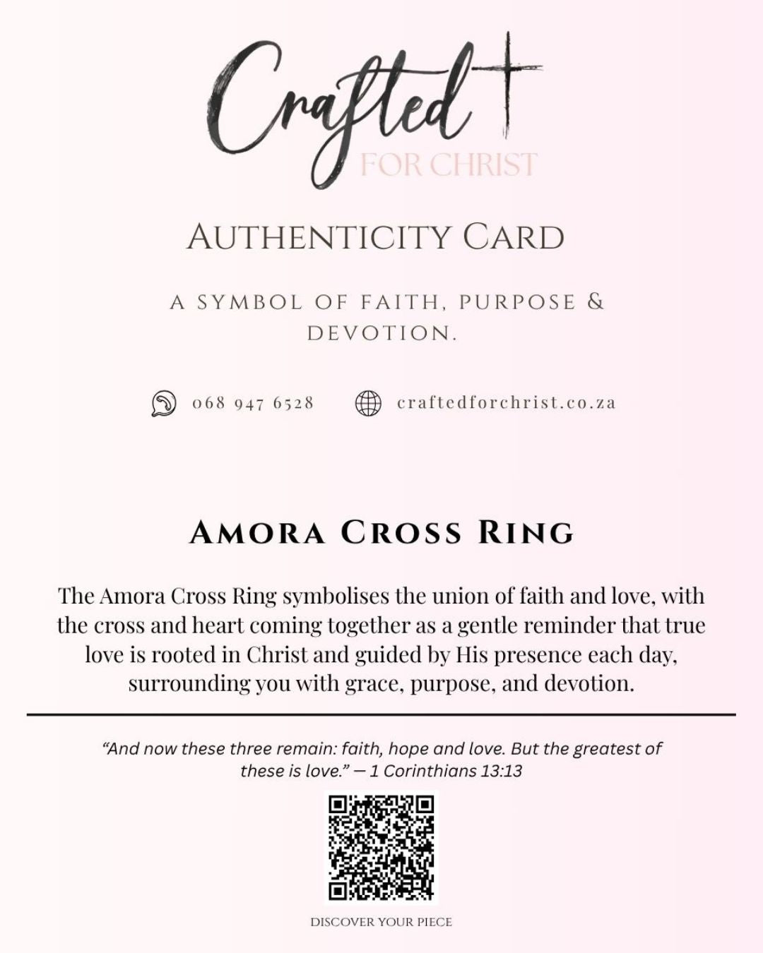 Amora Cross Ring - Stainless Steel Woman Ring