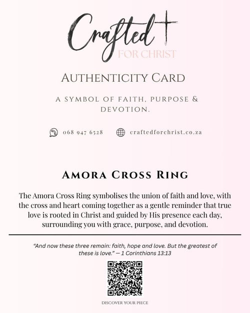 Amora Cross Ring - Stainless Steel Woman Ring