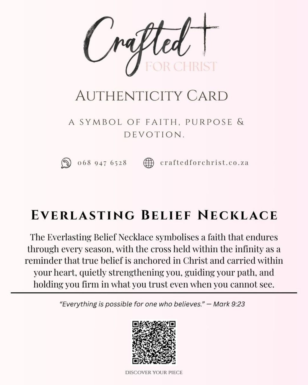Everlasting Belief Necklace – 925 Sterling Silver Cross & Infinity Pendant Woman Necklace