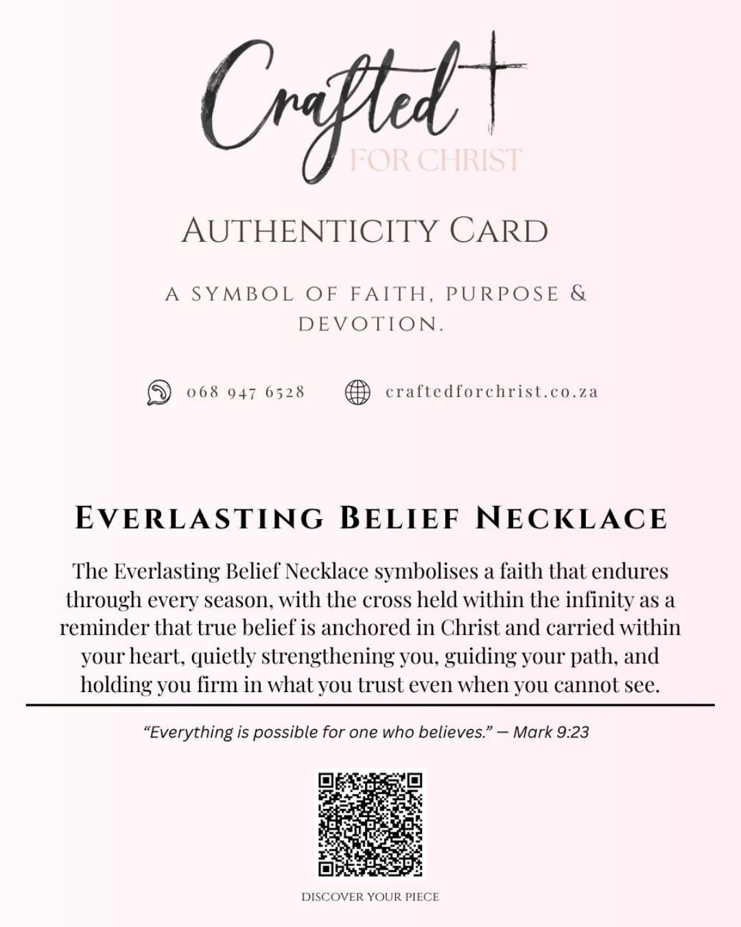 Everlasting Belief Necklace – 925 Sterling Silver Cross & Infinity Pendant Woman Necklace