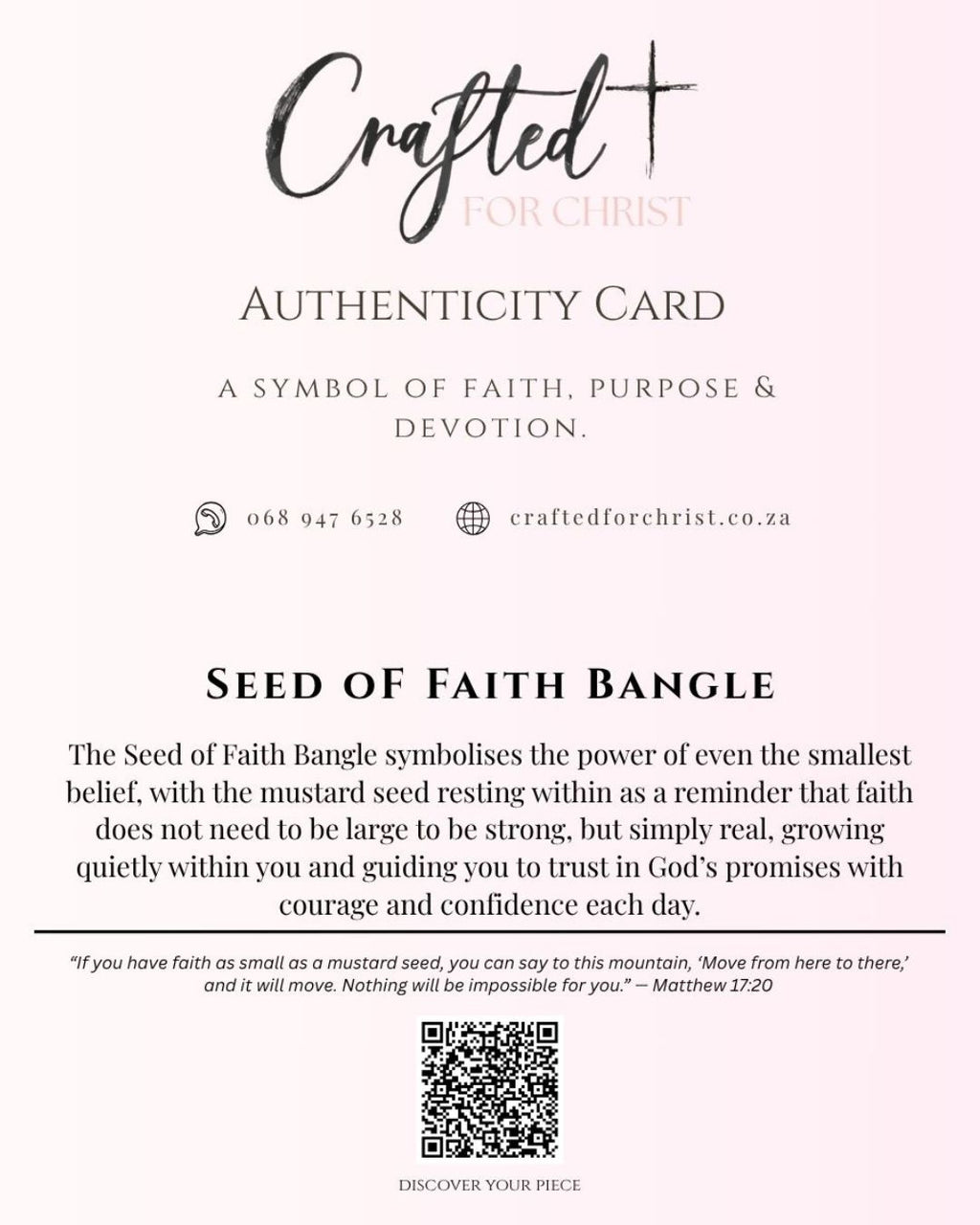 Seed Of Faith Bangle - Stainless Steel Woman Bangle