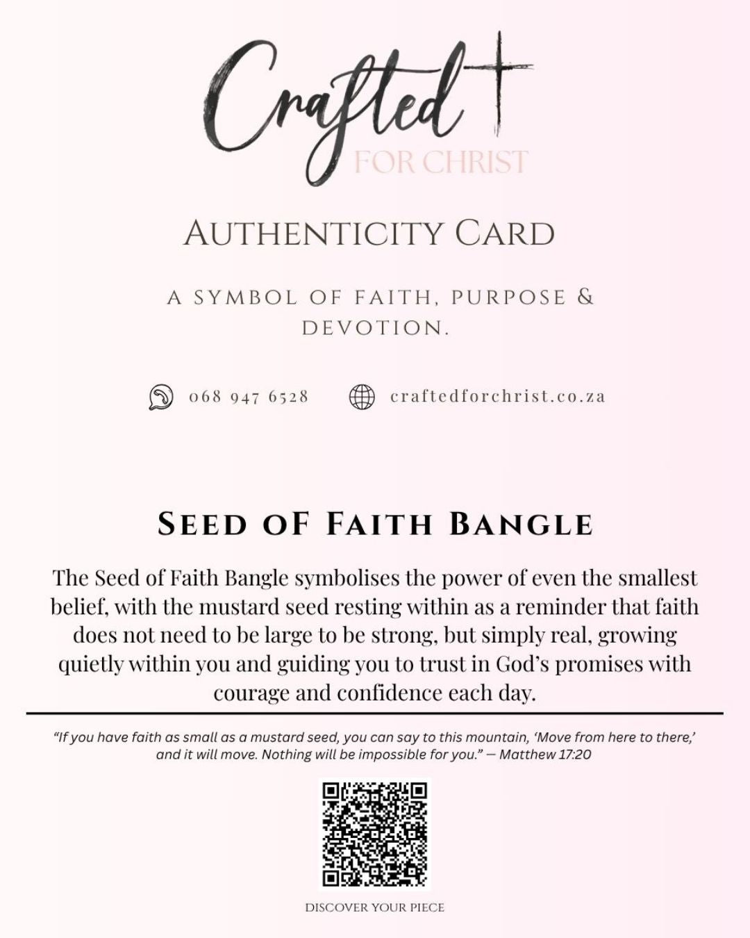 Seed Of Faith Bangle - Stainless Steel Woman Bangle