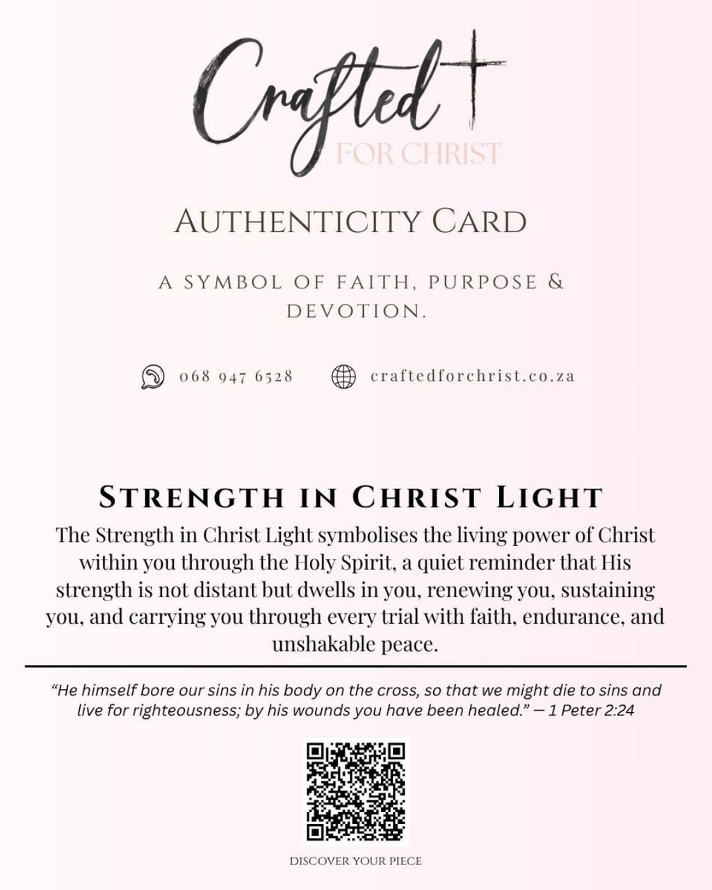 Strength in Christ LED Light