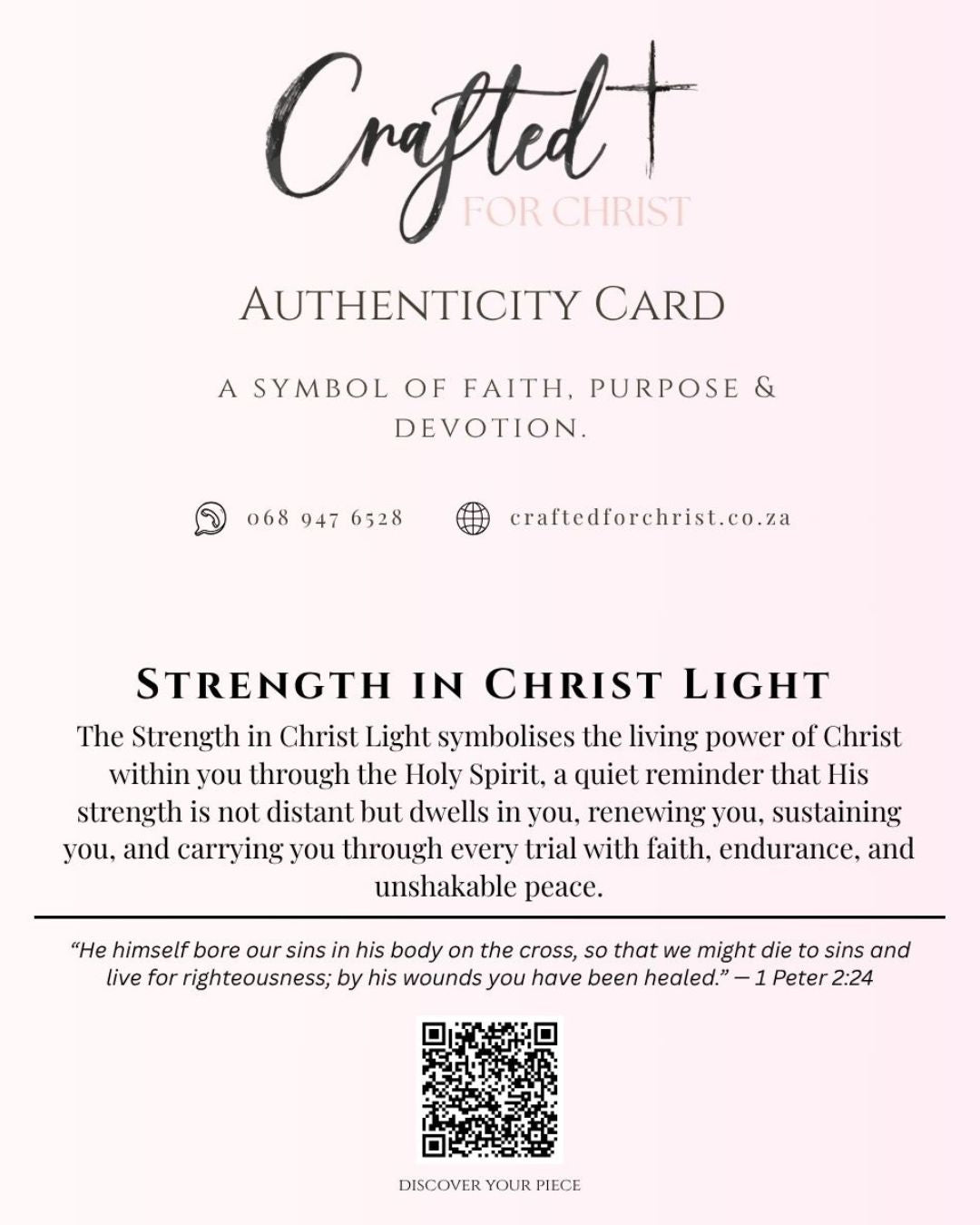 Strength in Christ LED Light