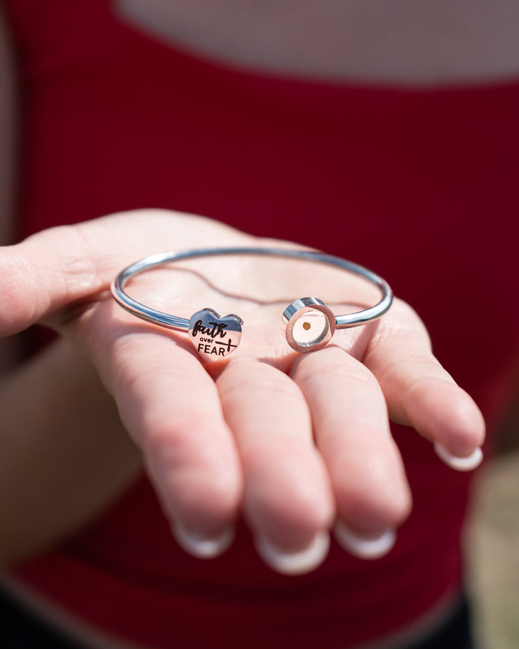 Seed Of Faith Bangle - Stainless Steel Woman Bangle