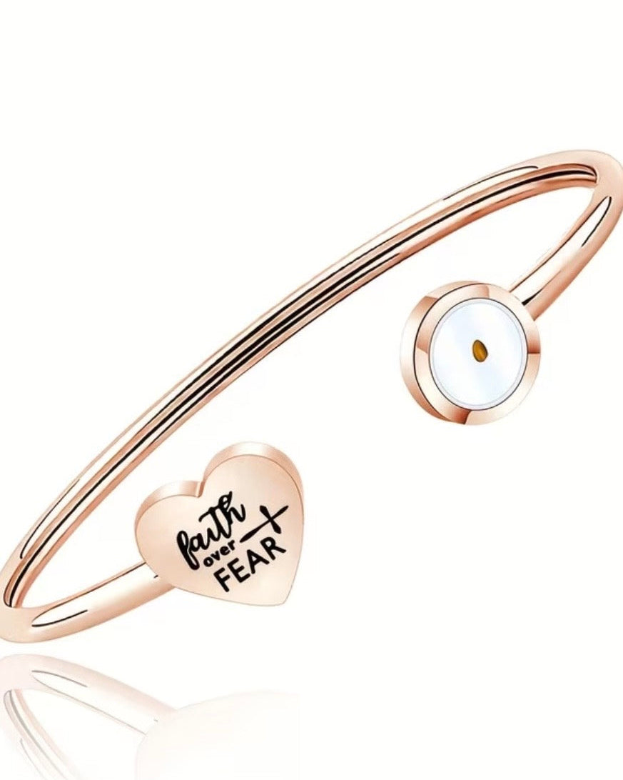 Seed Of Faith Bangle - Stainless Steel Woman Bangle