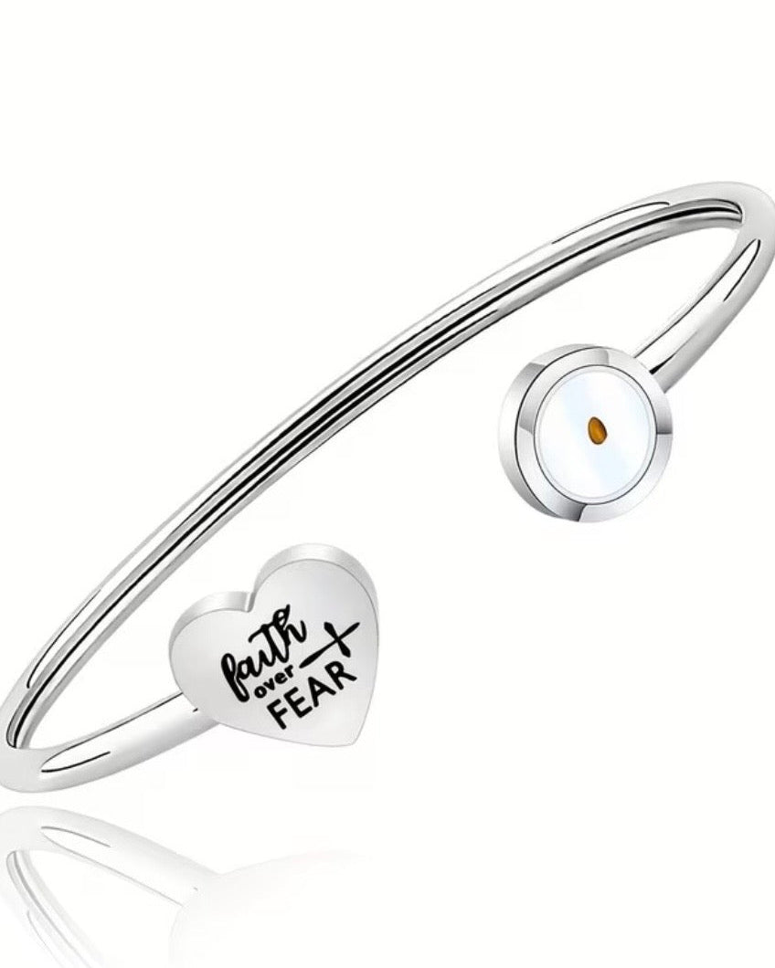 Seed Of Faith Bangle - Stainless Steel Woman Bangle