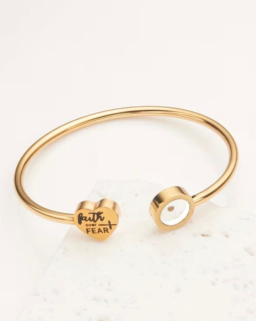 Seed Of Faith Bangle - Stainless Steel Woman Bangle