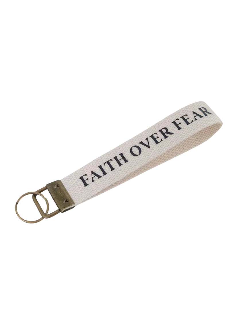 Faith Over Fear Keychain