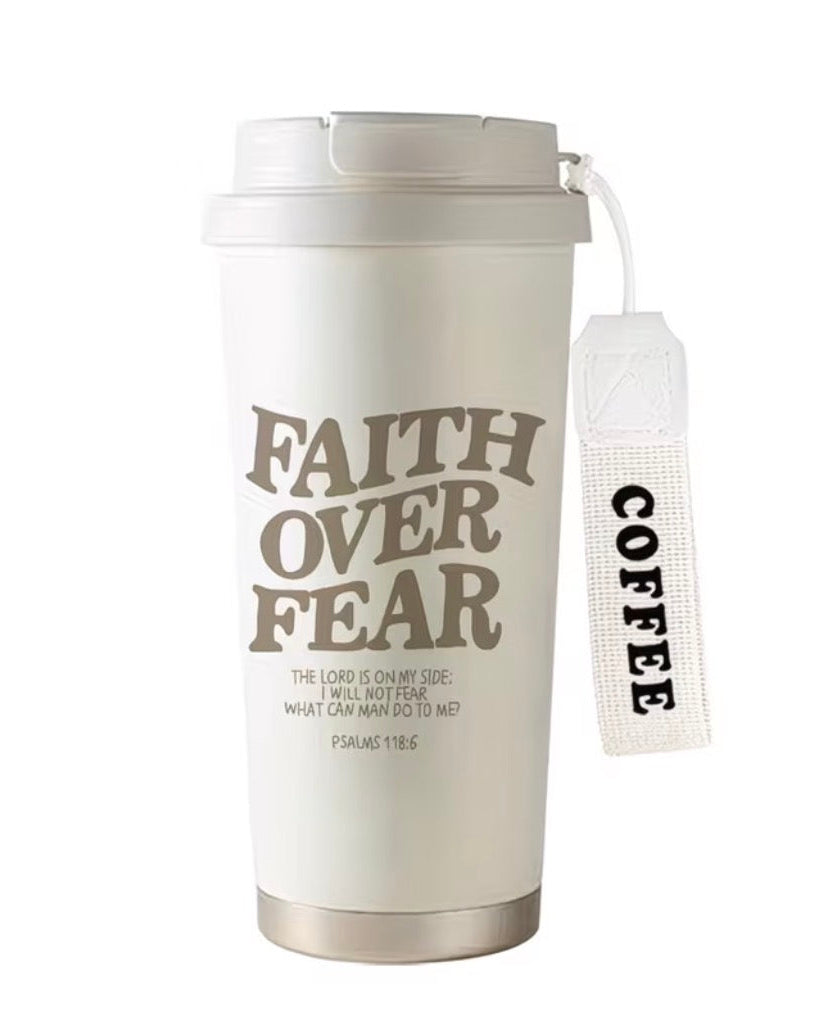 Faith Over Fear Insulated Tumbler