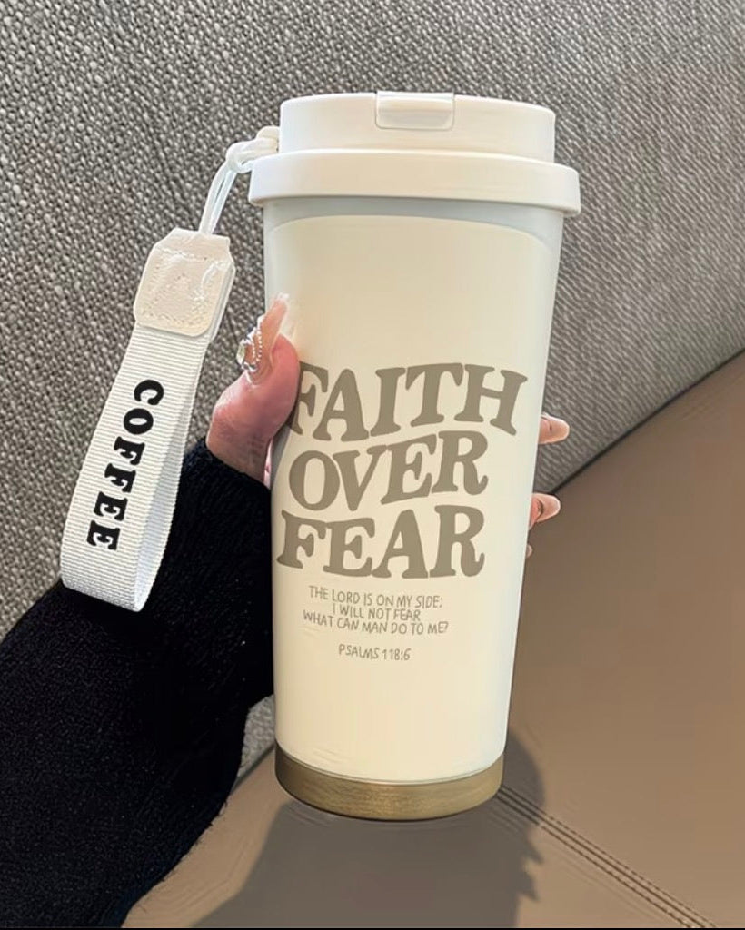 Faith Over Fear Insulated Tumbler